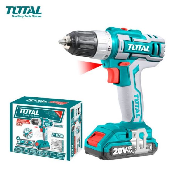 TOTAL TALADRO IMPACTO INAL. 20V 2B+CARG (TIDLI200215)