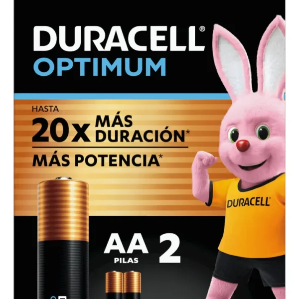 PILA DURACELL ALCALINA OPTIMUM AA (2 PILAS)
